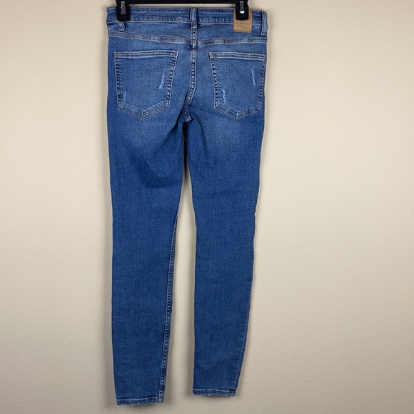 Zara Basic sequin pocket skinny jeans US 4 - Picture 5 of 5